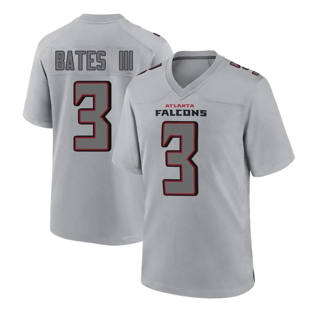 Choea A.Falcons #3 Jessie Bates III Player Gray Fashion Home Game Stitched Jerseys