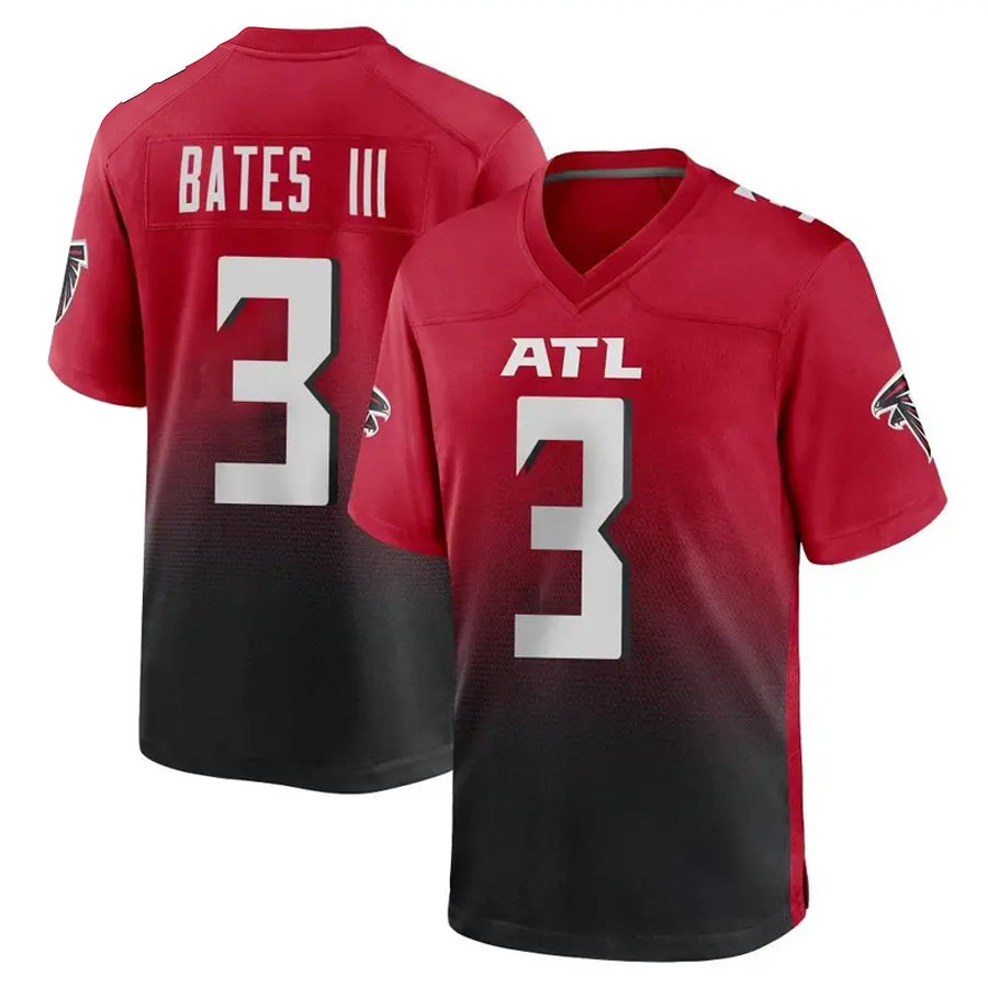 Choea A.Falcons #3 Jessie Bates III Player Red Home Game Stitched Jerseys