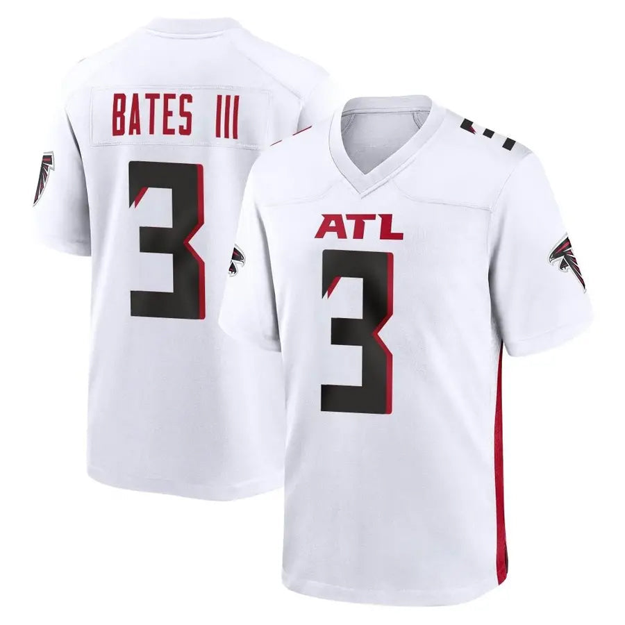 Choea A.Falcons #3 Jessie Bates III Player White Home Game Stitched Jerseys