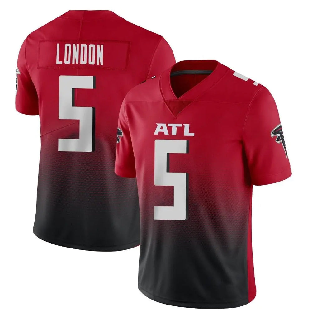 Choea A.Falcons #5 Drake London Player Red Vapor Untouchable Limited Home Game Stitched Jerseys