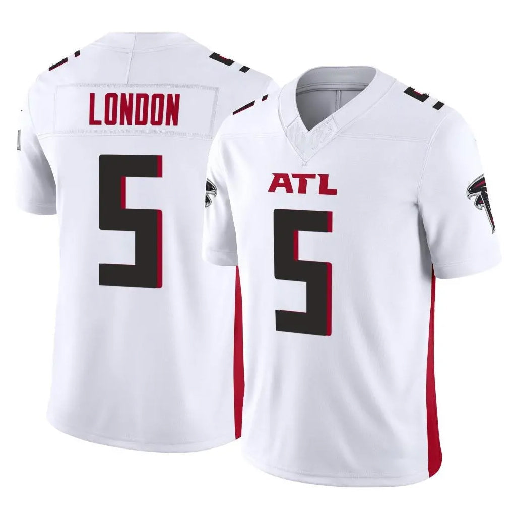 Choea A.Falcons #5 Drake London Player White Vapor F.U.S.E. Limited Home Game Stitched Jerseys