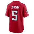 Choea A.Falcons #5 Drake London Red Game Stitched Jerseys