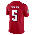 Choea A.Falcons #5 Drake London Red Team Vapor F.U.S.E. Limited Stitched Jerseys