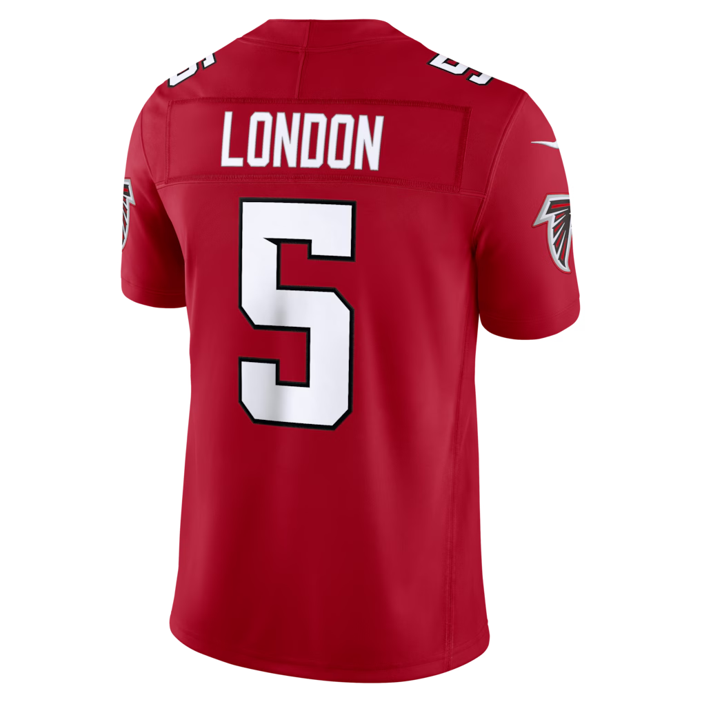 Choea A.Falcons #5 Drake London Red Team Vapor F.U.S.E. Limited Stitched Jerseys
