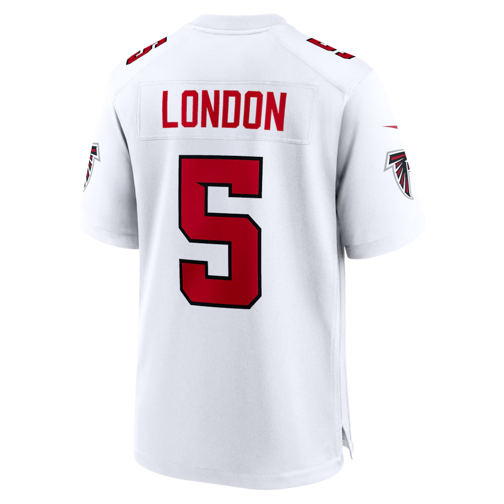 Choea A.Falcons #5 Drake London White Game Stitched Jerseys