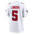 Choea A.Falcons #5 Drake London White Game Stitched Jerseys