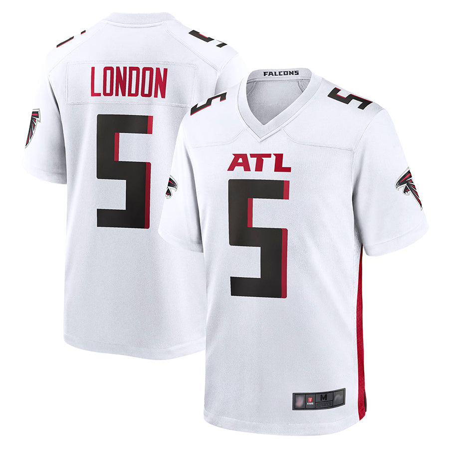 Choea A.Falcons #5 Drake London Player White Game Stitched Jerseys