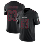 Choea A.Falcons #63 Chris Lindstrom Player Black Impact Limited Game Stitched Jerseys