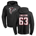 Choea A.Falcons #63 Chris Lindstrom Player Black Salute to Service Hoodies Stitched Jerseys