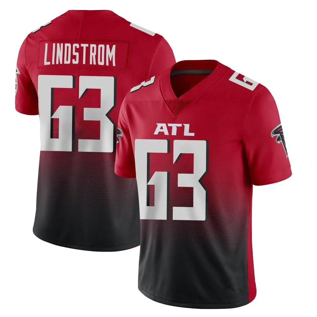 Choea A.Falcons #63 Chris Lindstrom Player Red Vapor Untouchable Limited Home Game Stitched Jerseys