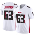 Choea A.Falcons #63 Chris Lindstrom Player White Vapor F.U.S.E. Limited Elite Stitched Jerseys