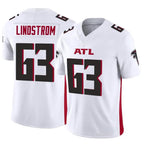 Choea A.Falcons #63 Chris Lindstrom Player White Vapor F.U.S.E. Limited Elite Stitched Jerseys