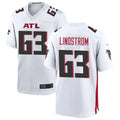 Choea A.Falcons #63 Chris Lindstrom Player White Home Game Football Stitched Jerseys