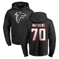 Choea A.Falcons #70 Jake Matthews Player Black Salute to Service Hoodies Stitched Jerseys