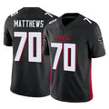 Choea A.Falcons #70 Jake Matthews Player Black Vapor F.U.S.E. Limited Stitched Jerseys