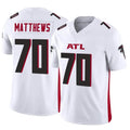 Choea A.Falcons #70 Jake Matthews Player White Vapor F.U.S.E. Limited Stitched Jerseys