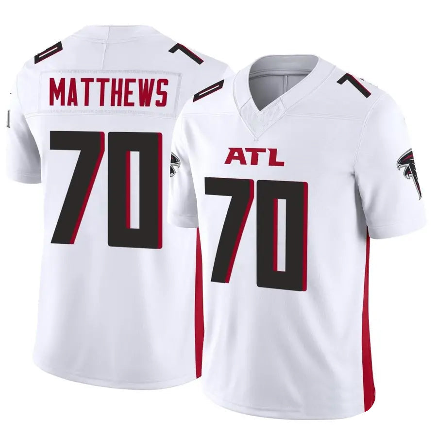 Choea A.Falcons #70 Jake Matthews Player White Vapor F.U.S.E. Limited Stitched Jerseys
