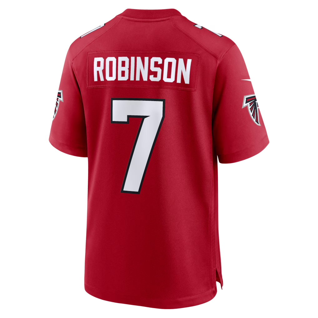 Choea A.Falcons #7 Bijan Robinson Red Game Stitched Jerseys