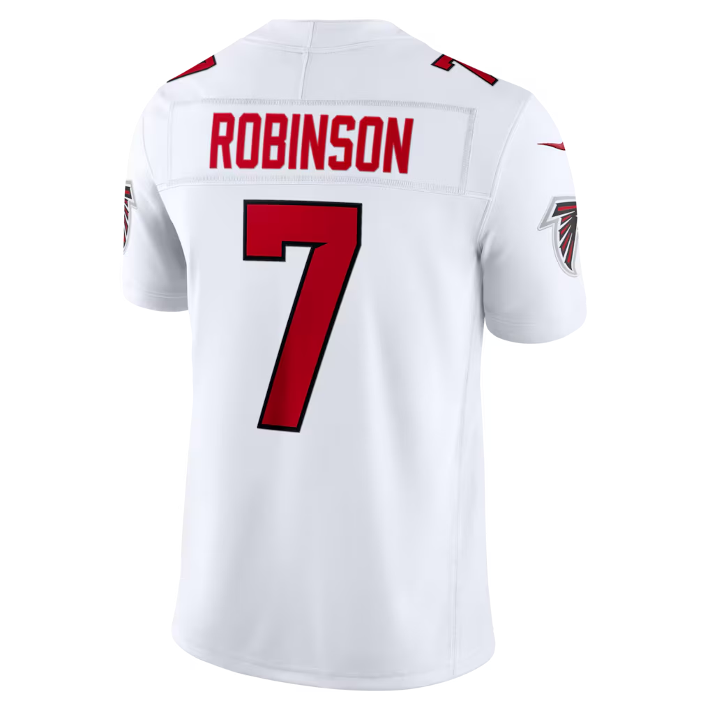 Choea A.Falcons #7 Bijan Robinson White Vapor F.U.S.E. Stitched Limited Jerseys