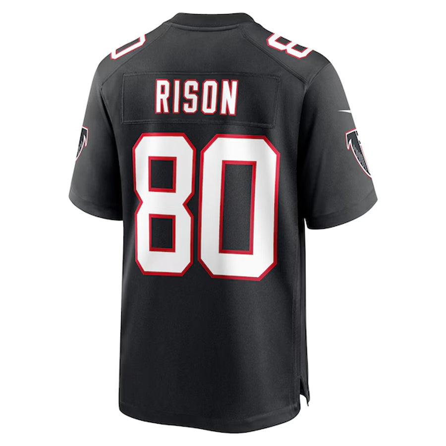 Choea A.Falcons #80 Andre Rison Player Black Throwback Limited Home Game Stitched Jerseys