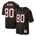 Choea A.Falcons #80 Andre Rison Player Mitchell & Ness Black 1992 Legacy Stitched Jerseys