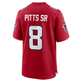 Choea A.Falcons #8 Kyle Pitts Sr. Red Game Stadium Jerseys