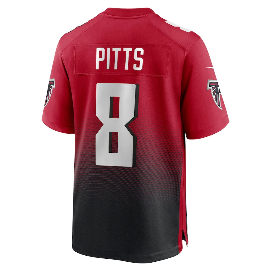 Choea A.Falcons #8 Kyle Pitts Sr. Player Red Home Game Stitched Jerseys