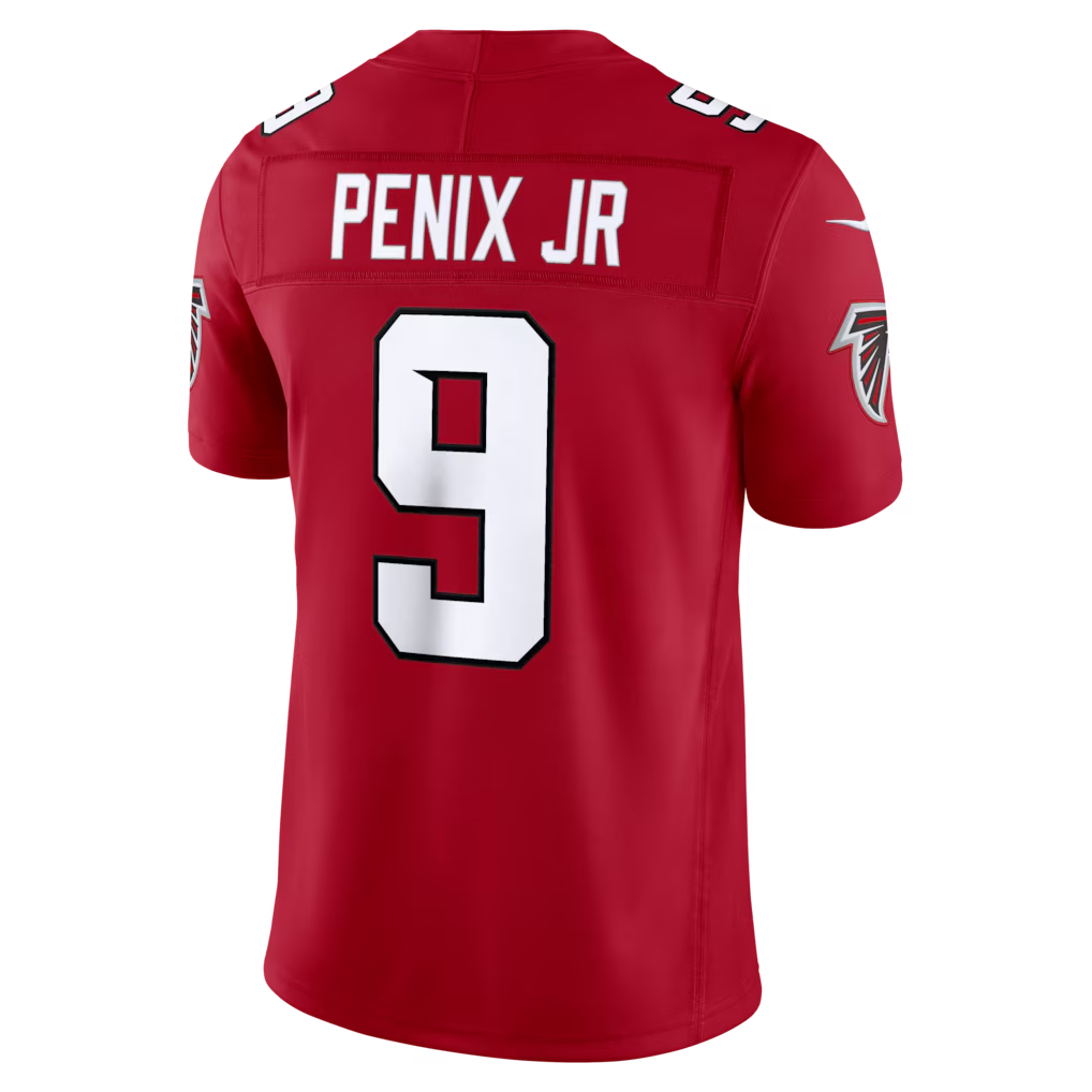 Choea A.Falcons #9 Michael Penix Jr. Red Team Vapor F.U.S.E. Limited Stitched Jerseys