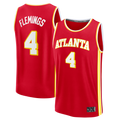 Choea A.Hawks #4 Kingston Flemings Red 2026 Draft First Round Pick Fast Break Jerseys - Icon Edition