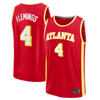 Choea A.Hawks #4 Kingston Flemings Red 2026 Draft First Round Pick Fast Break Jerseys - Icon Edition