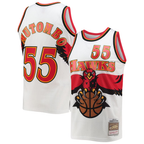 Choea A.Hawks #55 Dikembe Mutombo Mitchell & Ness White 199697 Hardwood Classics Swingman Jerseys