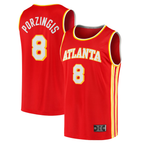 Choea A.Hawks #8 Kristaps Porzi??is Red Fast Break Replica Jerseys - Icon Edition