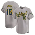 Choea Athletics #16 Nick Kurtz Player Grey Home Limited Stitched Jerseys
