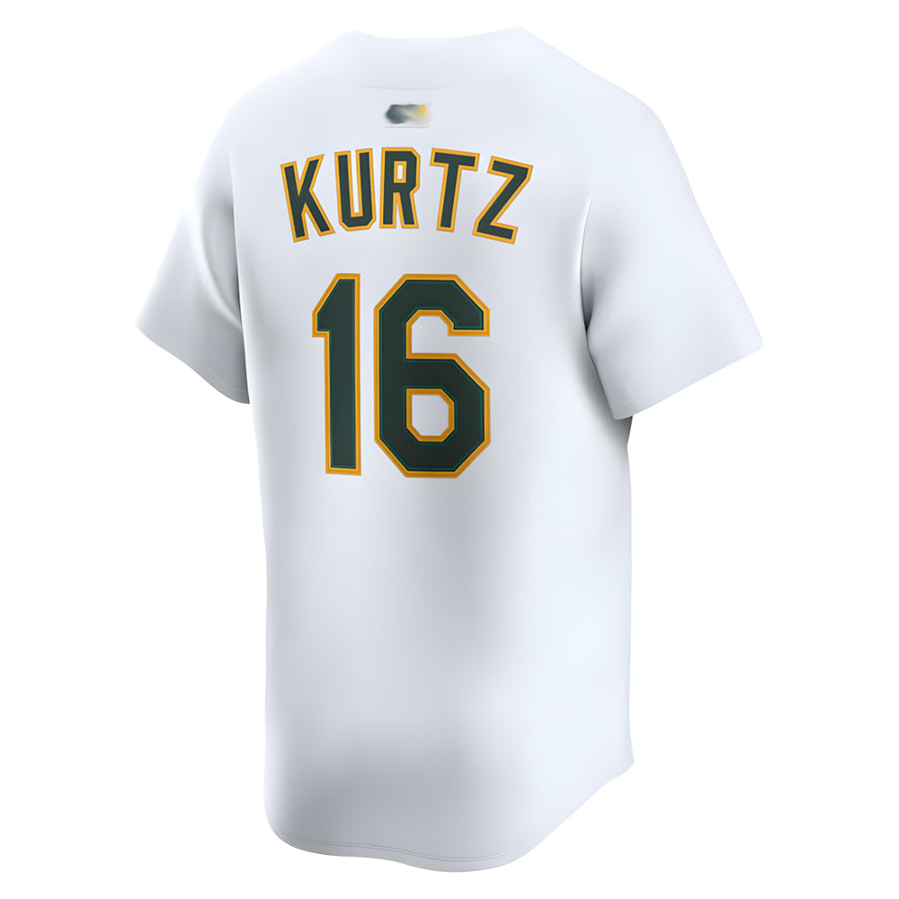 Choea Athletics #16 Nick Kurtz Player White Home Limited Stitched Jerseys