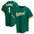 Choea Athletics #1 Denzel Clarke player Green Replica Kelly Alternate Stitched Jersey