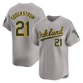 Choea Athletics #21 Tyler Soderstrom Player Gray Limited Away Stitched Jersey
