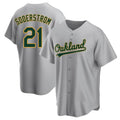 Choea Athletics #21 Tyler Soderstrom Player Gray Replica Road Stitched Jersey