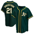 Choea Athletics #21 Tyler Soderstrom Player Green Replica Alternate Stitched Jersey