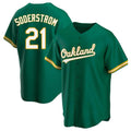 Choea Athletics #21 Tyler Soderstrom Player Green Replica Kelly Alternate Stitched Jersey