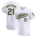 Choea Athletics #21 Tyler Soderstrom Player White Elite Home Stitched Jersey