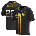 Choea Athletics #22 Jeff McNeil player Gold Replica Black en Alternate Stitched Jersey