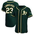 Choea Athletics #23 Shea Langeliers Player Green Authentic Alternate Stitched Jerseys
