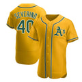 Choea Athletics #40 Luis Severino player Gold Authentic Alternate Stitched Jersey