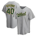 Choea Athletics #40 Luis Severino player Gray Replica Road Stitched Jersey