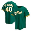 Choea Athletics #40 Luis Severino player Green Replica Kelly Alternate Stitched Jersey