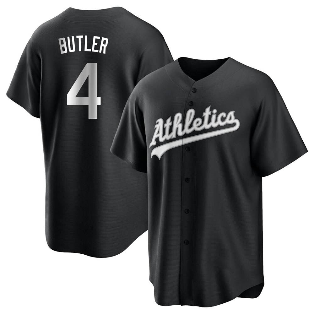 Choea Athletics #4 Lawrence Butler player Black&White Replica Alternate Stitched Jersey