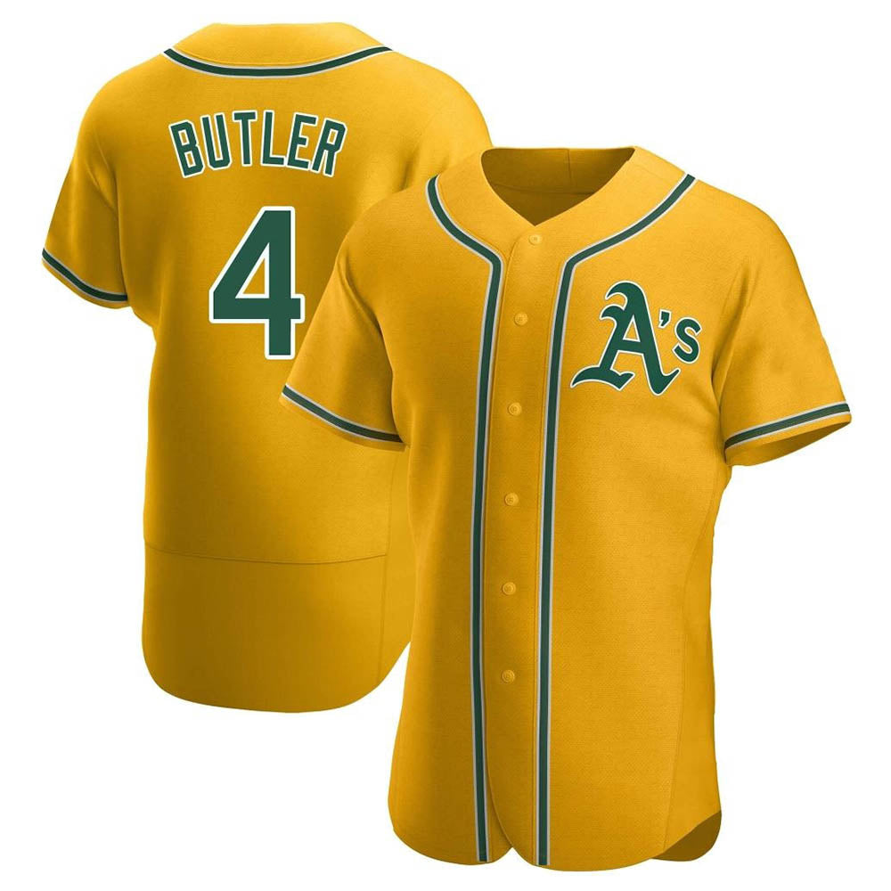 Choea Athletics #4 Lawrence Butler player Gold Authentic Alternate Stitched Jersey