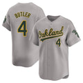 Choea Athletics #4 Lawrence Butler player Gray Limited Away Stitched Jersey