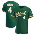 Choea Athletics #4 Lawrence Butler player Green Authentic Kelly Alternate Stitched Jersey