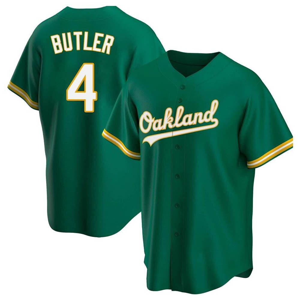Choea Athletics #4 Lawrence Butler player Green Replica Kelly Alternate Stitched Jersey